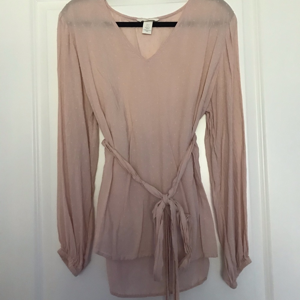 Pink long sleeve H&M top